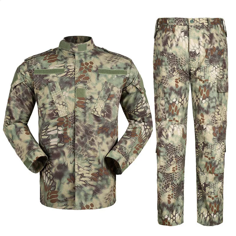 

Kryptek Highlander Camo Men's Tactical Hunting Uniform BDU Field Uniform Camouflage Set Shirt & Pants