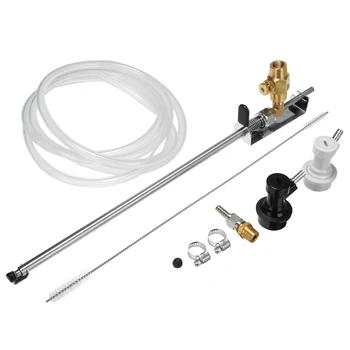 

Homebrew Beer Keg CO2 Carbornation Kit Stainless Steel Counter Pressure Filling Bottle Filler Ball Lock Connector Barware Tools