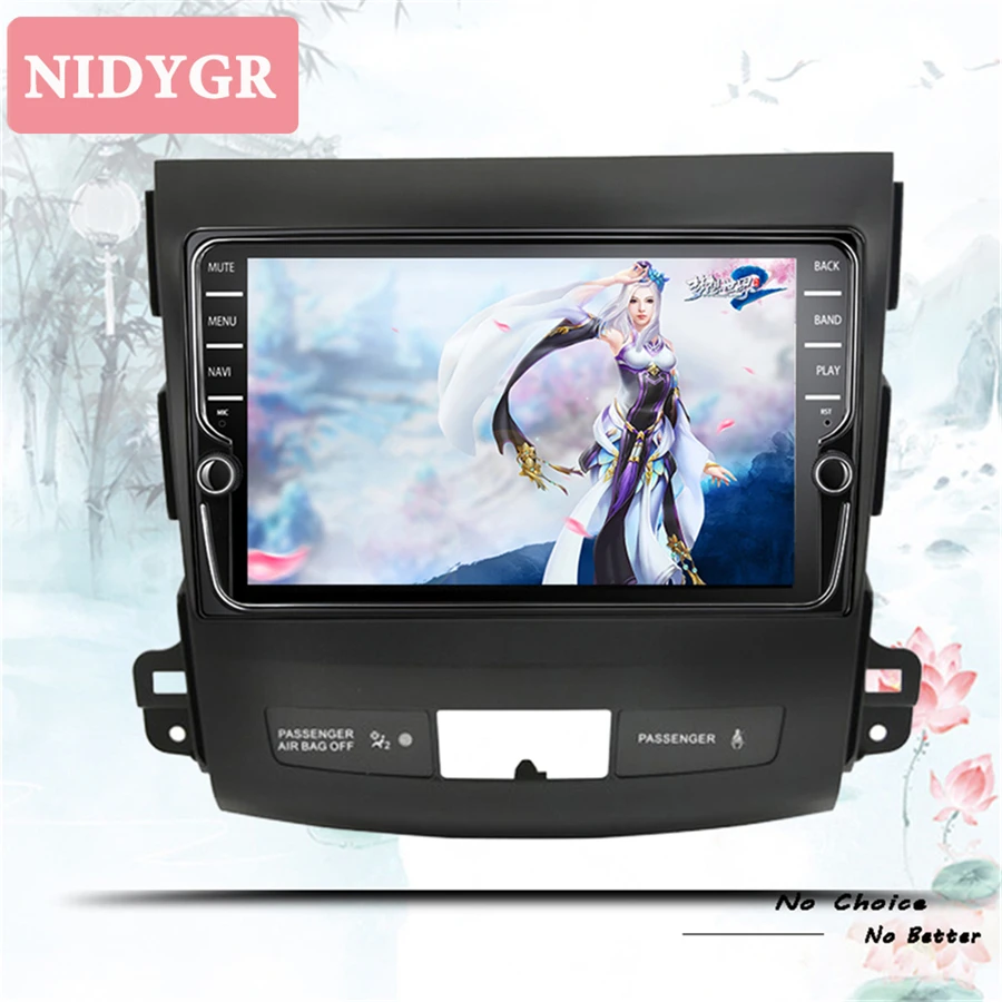 Автомобильный dvd мультимедийный плеер android 10 0 для Mitsubishi Outlander 2008-2014 2 din
