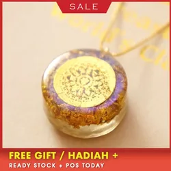 AURA Six-word Mantra Evil Spirits Orgonite Energy Pendant Necklace For WomenOrgonite Energy Converter Pendant Process Resin AURA Six-word Mantra Evil Spirits Orgonite Energy Pendant Necklace For WomenOrgonite Energy Converter Pendant Process Resin