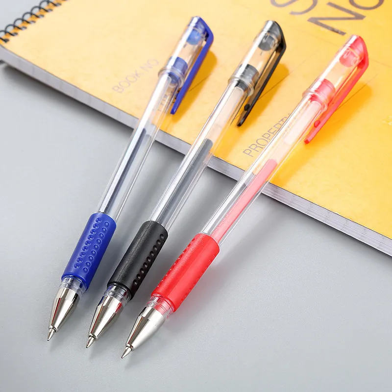 

3Pcs/Lot 0.5mm European Standard Gel Pen,Office & School Supplies papeleria Stationery Papelaria Bullet Signature Gel Caneta