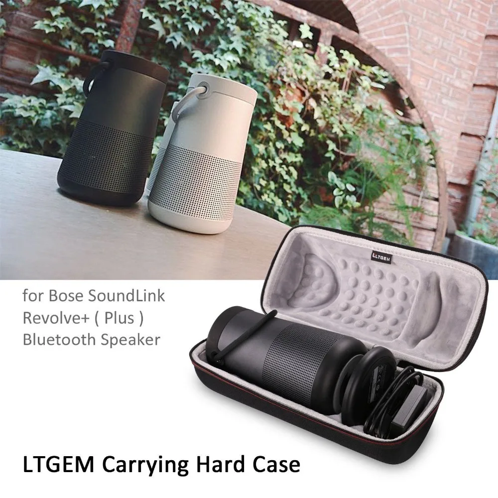 LTGEM EVA Hard Storage Travel Carrying Protective Case For Bose SoundLink Revolve+ Portable &Long-Lasting Bluetooth Speaker