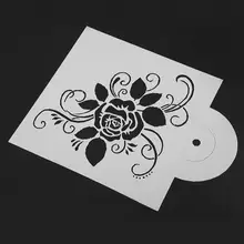 2 шт DIY Спрей Плесень Роза шаблон Форма пластик рельефный Спрей Плесень Для выпечка торта ко дню рождения ремесло