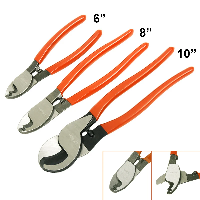 

6'' 8'' 10'' Electrical Cable Cutting Pliers Cable Stripper For Electricians Multi Tool Hand Tools