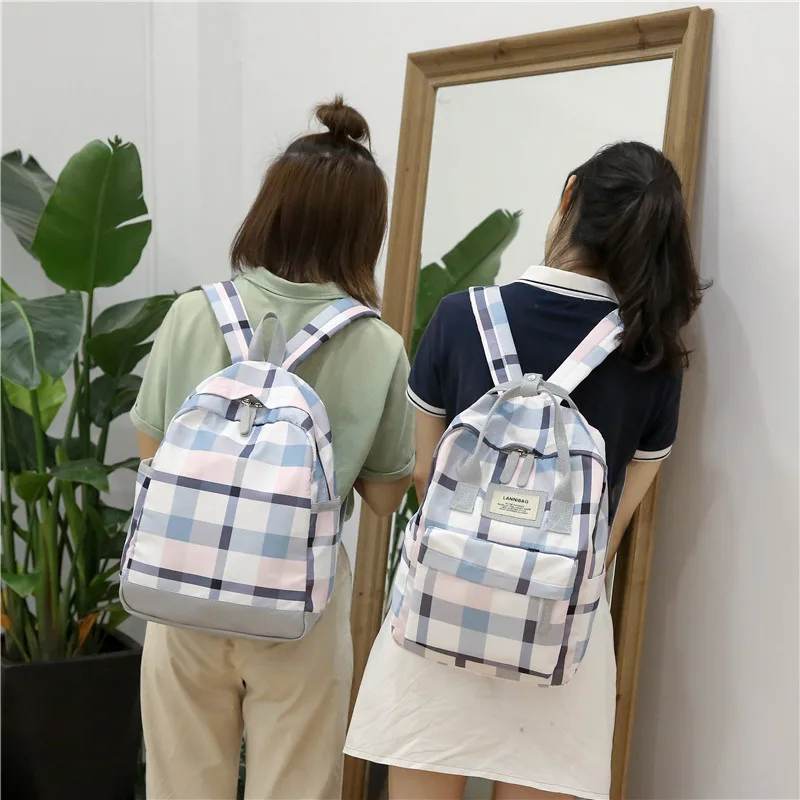 

2019 Female High Quality Canvas Travel Backpack Women Mochila Feminina Sac A Dos Back Pack School Bags For Teenage Girl Rucksack