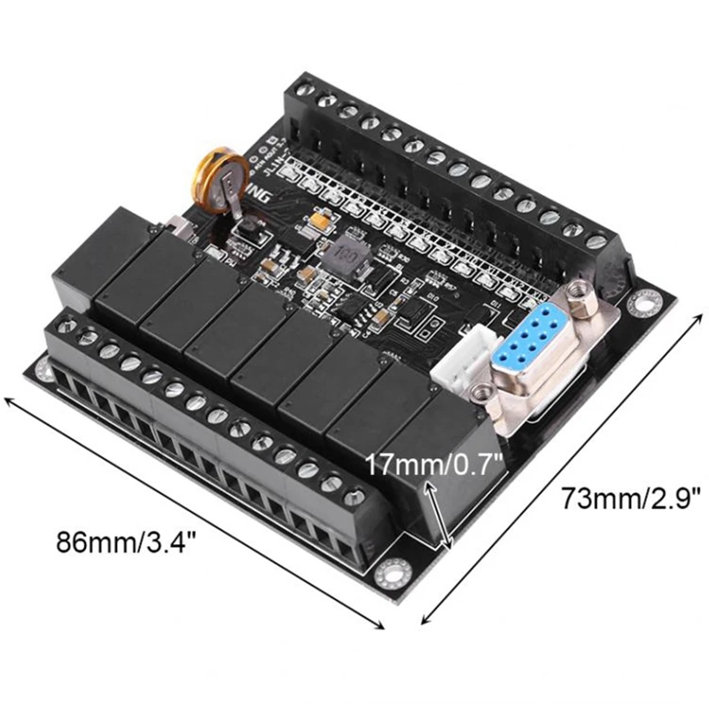 Plc программируемый контроллер Dc 24V регулятор ПЛК Fx1N 20Mr промышленная плата