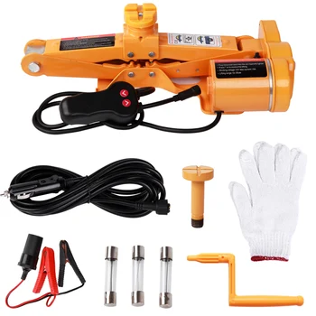 

12V 3Ton Car Electric Jacks Tire Replacing Tool Hydraulic Floor Jack Impact Wrench Tool LED Light Auto Lifting Repair Tools Kit