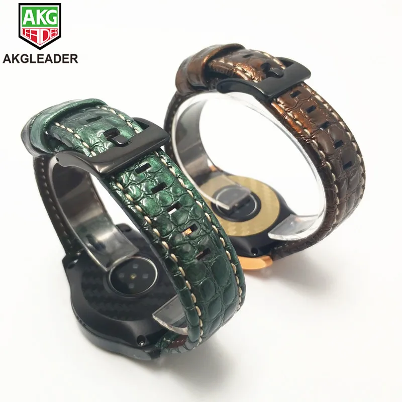 Новые ремешки для samsung Galaxy часы 46 мм Натуральная кожа ремешок для samsung Шестерни S3 браслет для Huami Amazfit 1 2 группы