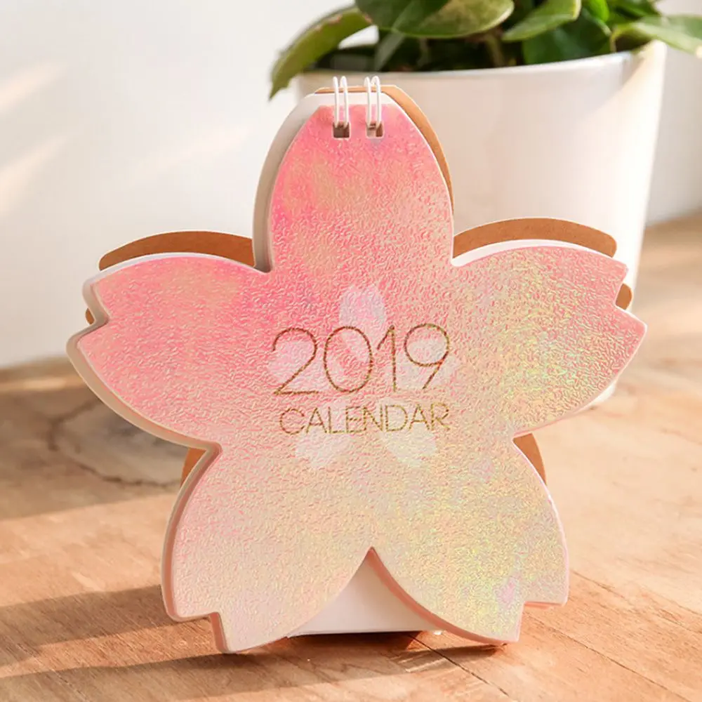 

2019 Calender Stationery Flamingo w16 Small Desk Agenda Planner Timetable Label List Memo Pad w16 Student Supply Calendar