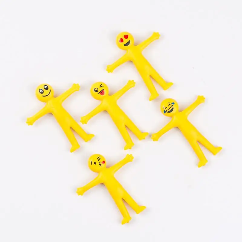 

Creative Facial Expression Person Squeeze Toy Mini Silicone Squishy Stress Reliever Toys Random Expression