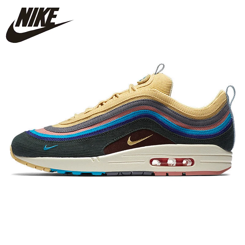 Nike Air Max 1/97 VF SW для мужчин дышащие кроссовки Удобная уличная спортивная обувь# AJ4219-400