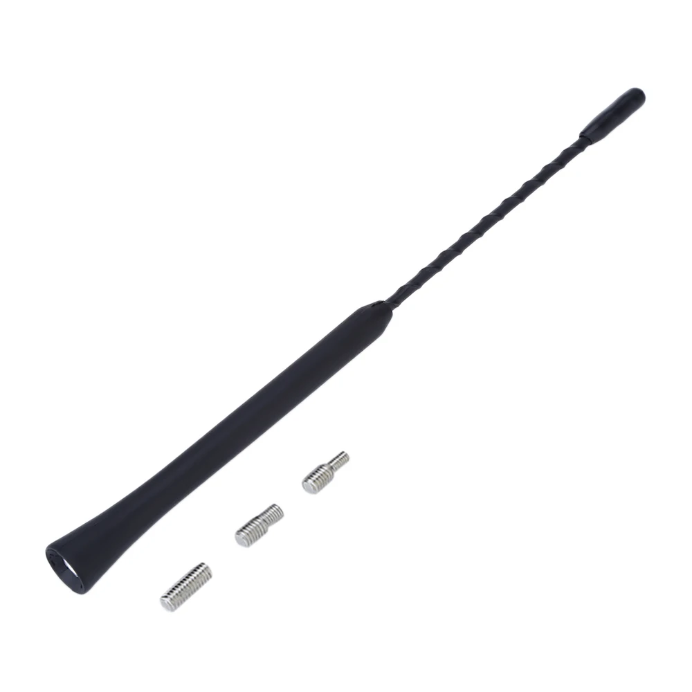 9 Inch Universal Car Radio Antenna Aerial Whip Mast Supports AM / FM