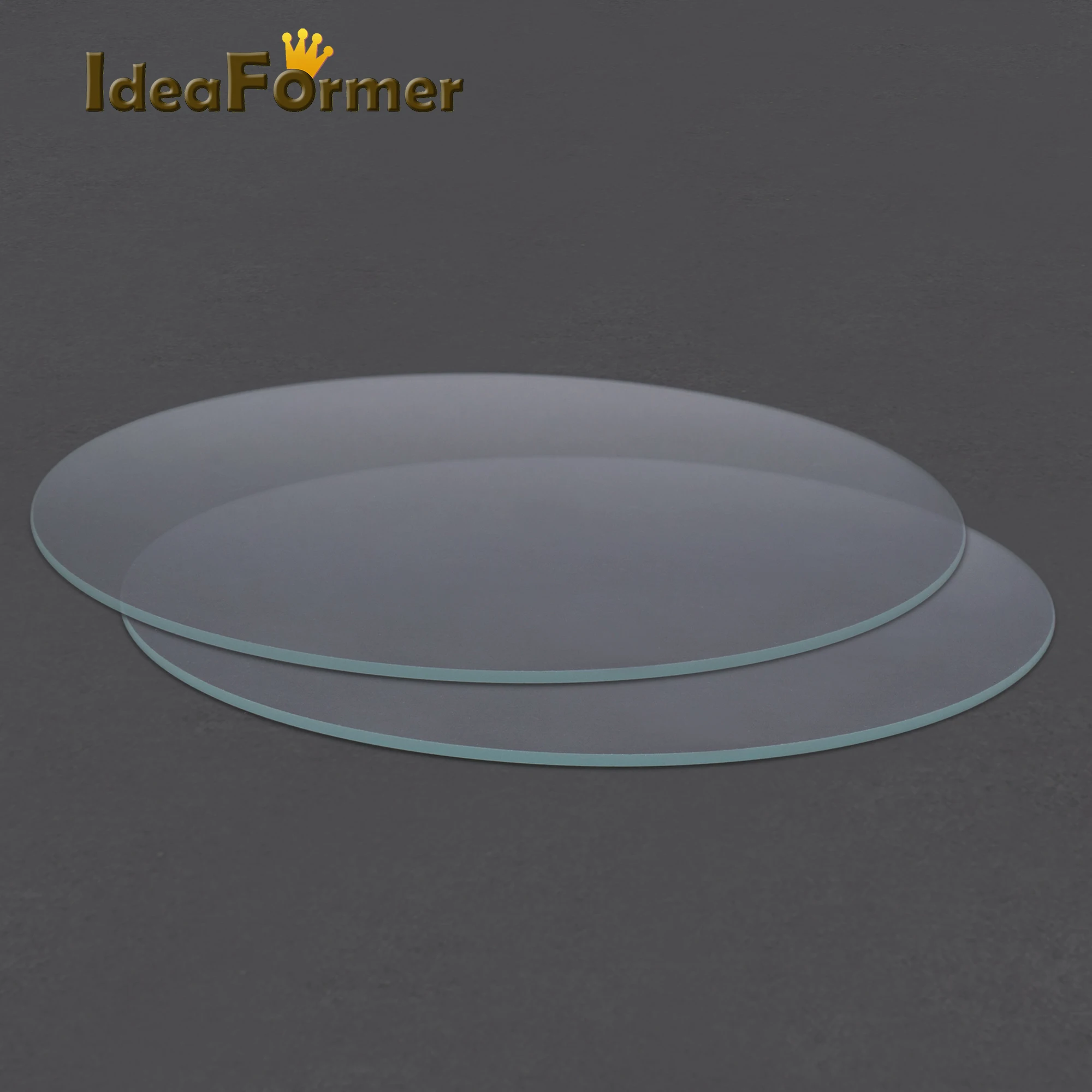 Круглая пластина из закаленного боросиликатного стекла Плоский прозрачный Диаметр 200 мм/220 мм/240 мм для 3D-принтера Kossel Delta