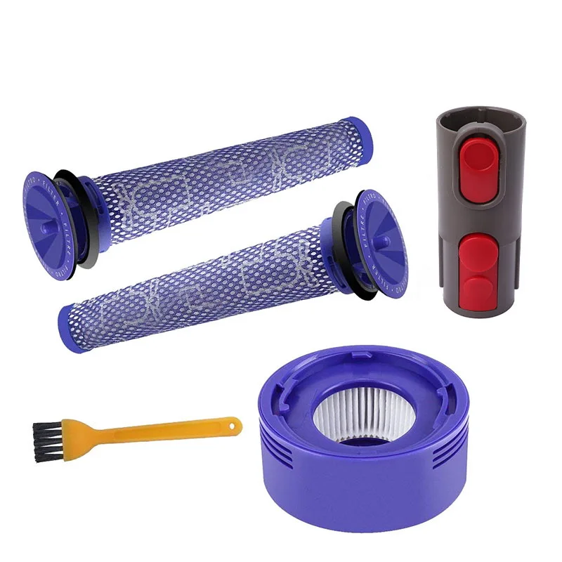 

Vacuum Cleaner Parts Pre Motor Washable Hepa Filter & Back Post Hepa Filter & Adapter For Dyson V7 V8 ABS and metal Useful for
