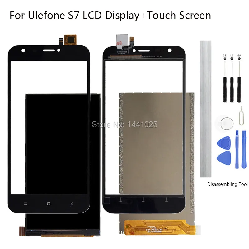Сменный экран для Ulefone S7 Черный сенсорный ЖК-экран 5 0 дюйма | Мобильные телефоны и