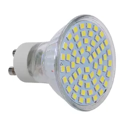 10 шт. 5 Вт GU10 3528 SMD 60 светодио дный чистый белый 6500 К пятно света лампы 220 В светодио дный лампы для офиса, выставки или домашнего