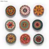 50pcs Retro series Wood Buttons for Handwork Sewing Scrapbook Clothing Crafts Accessories Gift Card Decor 15-25mm ► Photo 2/3