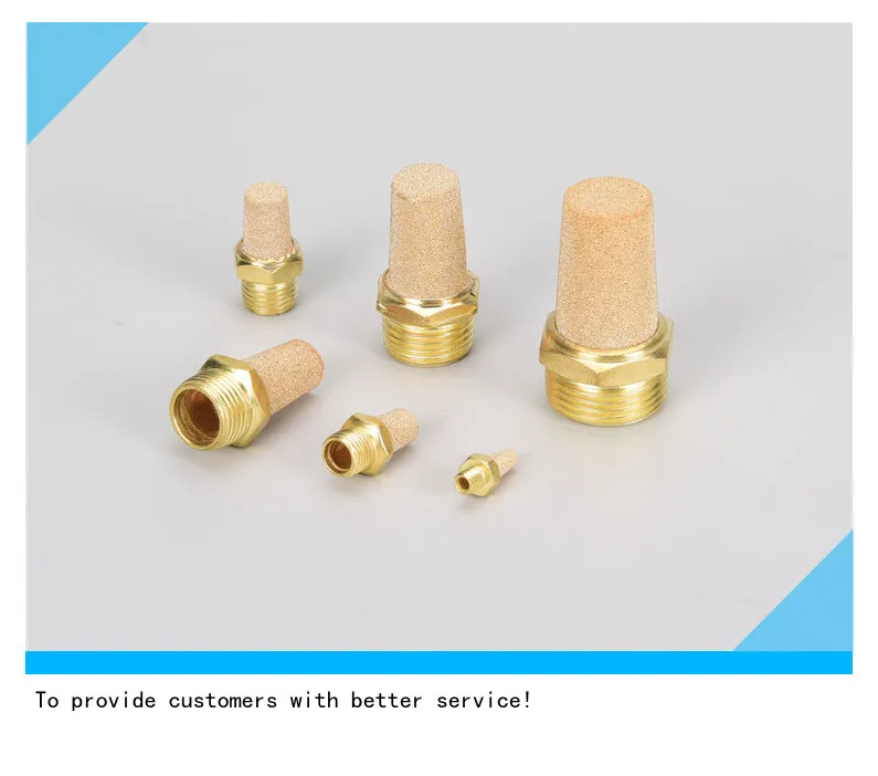 

Pneumatic exhaust muffler brass silencer fiitting noise filter reducer connector BSL-M5 Rc1/8 RC1/4 RC3/8 RC1/2 copper material