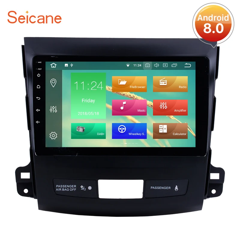 

Seicane Android 8.0 9 Inch Car Stereo Radio GPS Navigation Multimedia Player For 2006 2007 2008 2009-2014 Mitsubishi OUTLANDER