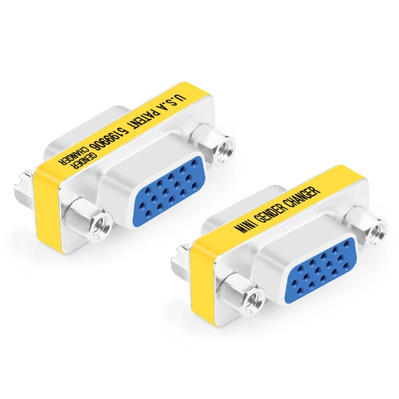 Wholesae D Sub 15 VGA Exterder Cable VGA HD15 Pin Gender Changer Convertor Adapter VGA Connector Male to Male Female VGA Coupler Wholesae D Sub 15 VGA Exterder Cable VGA HD15 Pin Gender Changer Convertor Adapter VGA Connector Male to Male Female VGA Coupler