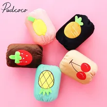 Фирменная новинка симпатичный комплект для новорожденной девочки, для малышей и детей постарше нарукавник в Корейском стиле с защитой от пыли бархатное пальто нарукавник крышка теплая вишня, лимон с принтом «фрукты» нарукавник