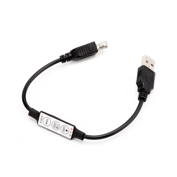 Светодиодный контроллер CLAITE с 3 клавишами мини светодиодный USB диммер 5 В 6 А 30 Вт