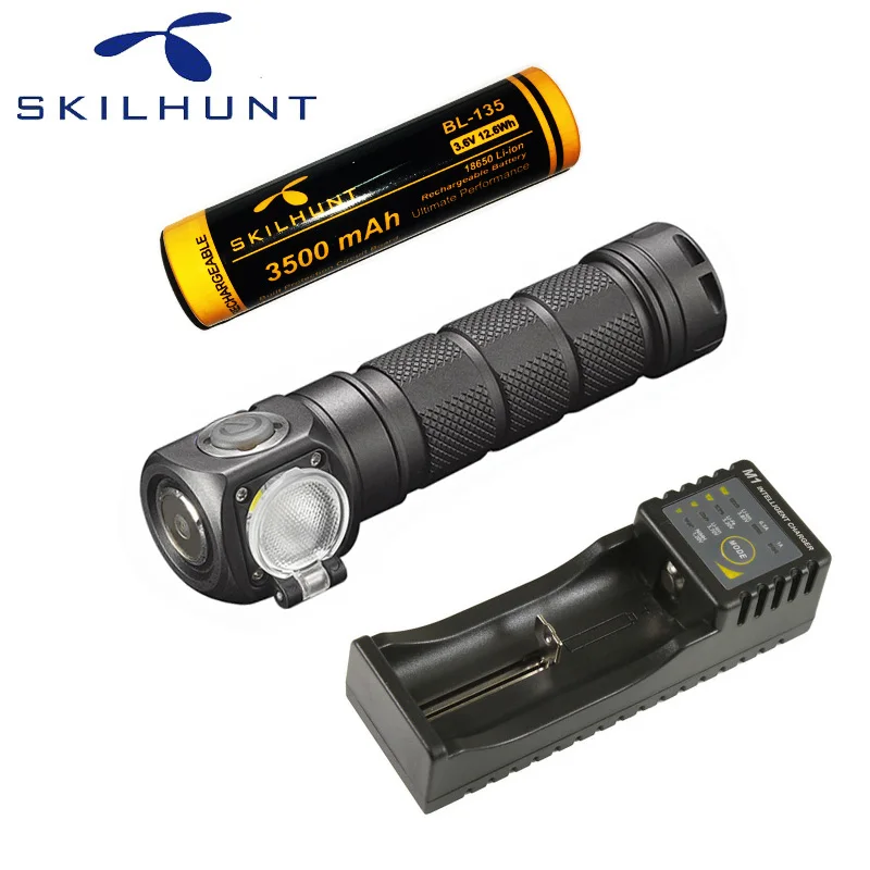 Светодиодный фонарь Skilhunt H03F с ламповой головкой CREE XML 2 U4 светодиодный налобный