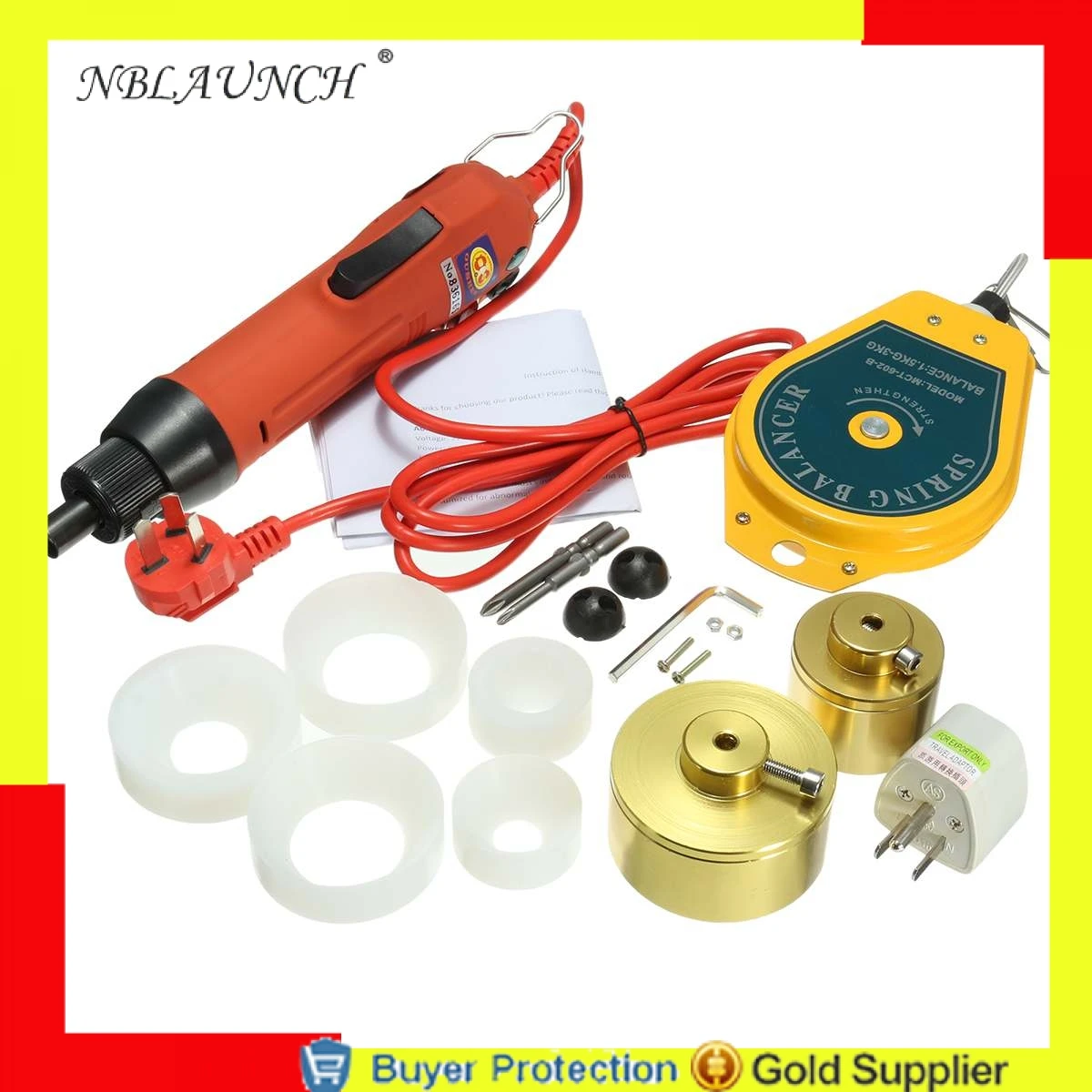 

Electrical Cap Capping Machine Screw Caps bottle lid Sealing Machine Electric hand hold manual Capper 10-50mm Free shipping