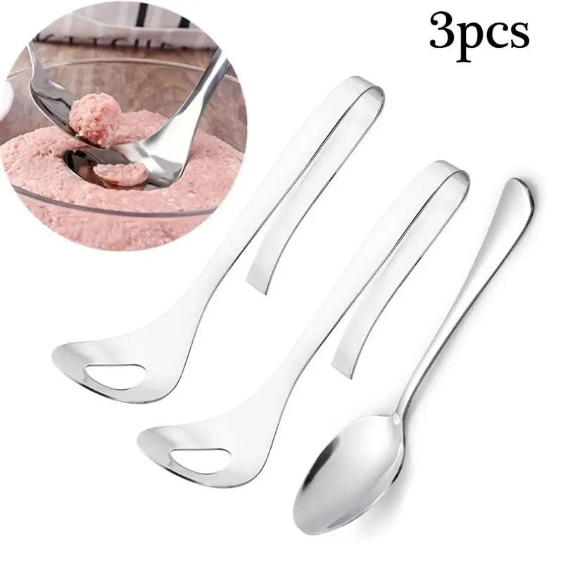 

2PCS Meatball Maker Non-stick Creative Meatball Making Tool with Serving Spoon