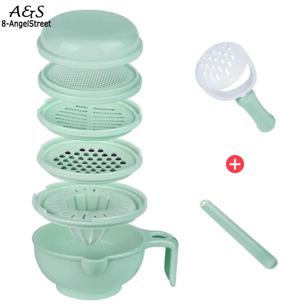 Durable Multifunctional Manual Baby Food Grinder Food Grinding Bowlin