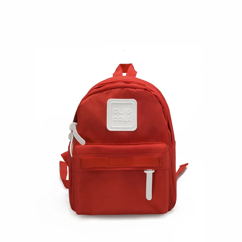 New Pattern Korean Children Solid Color Mini Small Backpack Unisex A