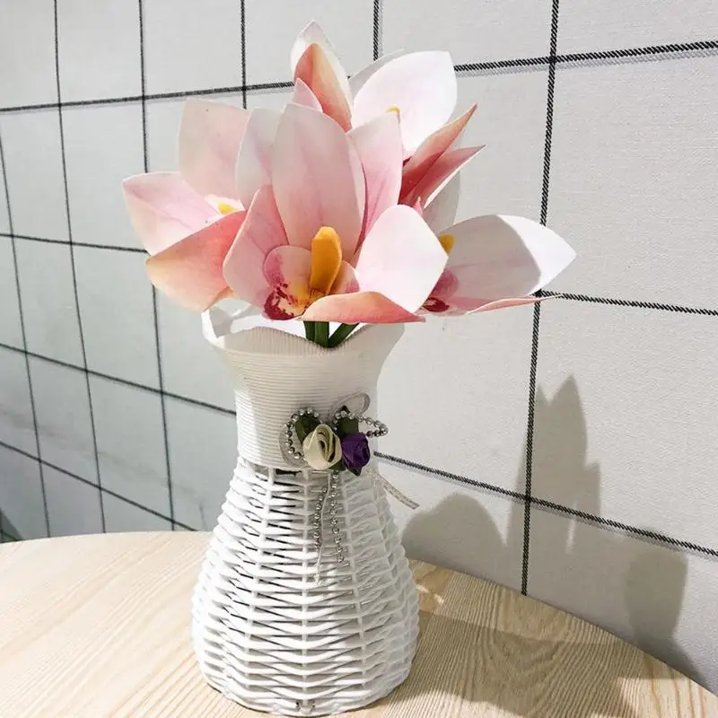 

Artificial Silk Flowers Orchid Small Bouquet Simulation Fake Flower Floral