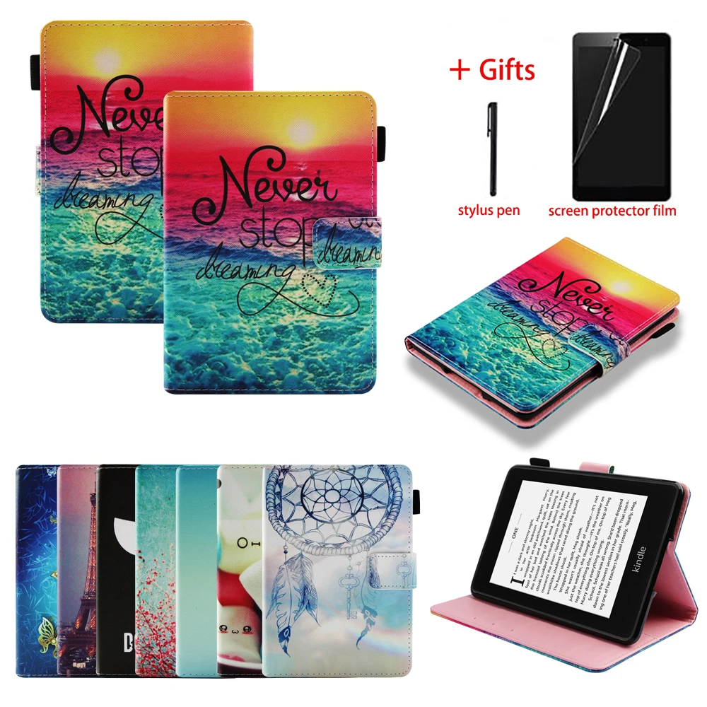 Чехол для Amazon New Kindle Paperwhite 2018 кожаный магнитный умный чехол 4 10th Generation Case|Чехлы
