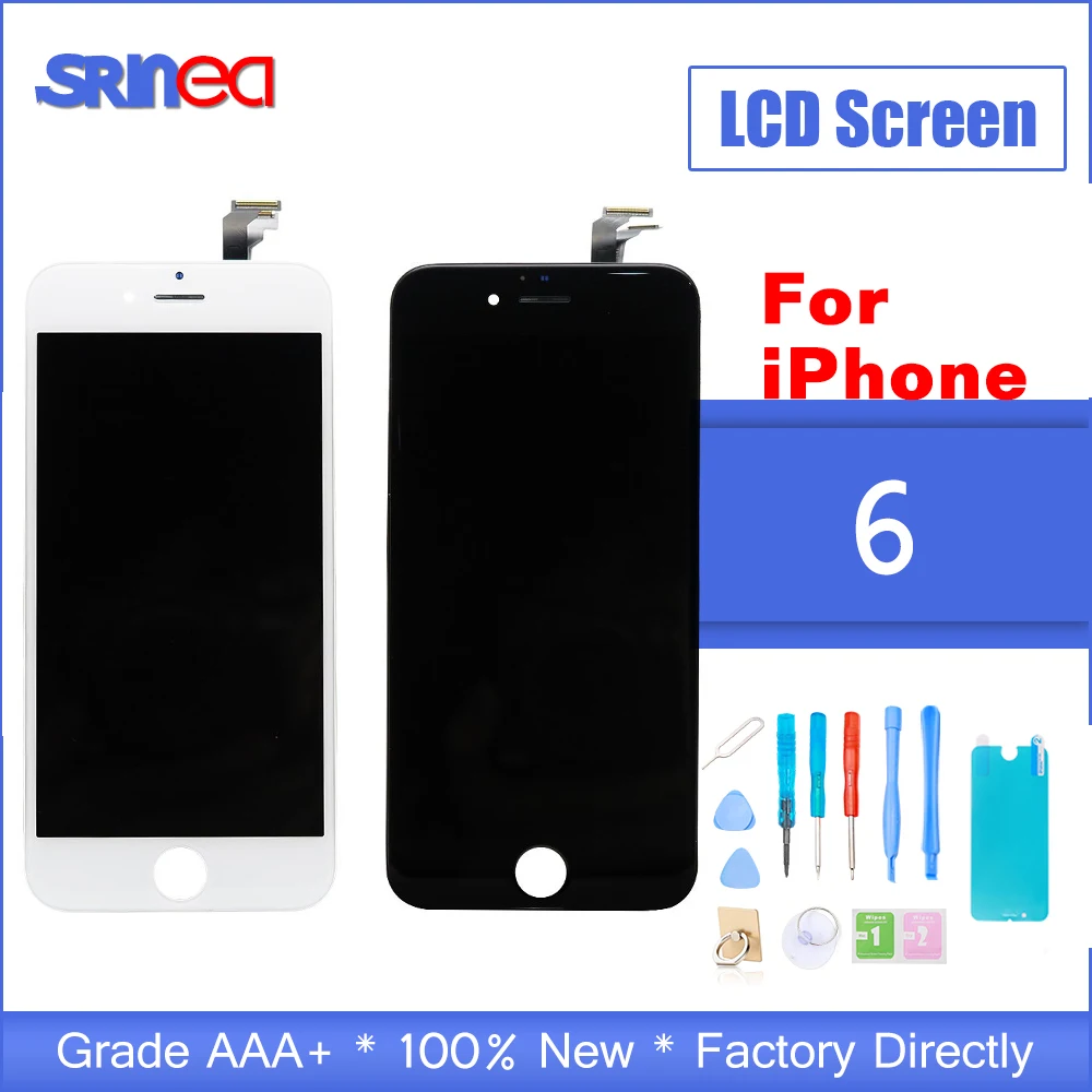 

AAA+++ For iPhone 6 LCD With 3D Force Touch Screen Digitizer Assembly i phone 6 LCD Screen Display No Dead Pixel Black White
