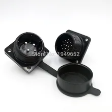 YD28 Servo motor connector waterproof circular connector Aviation socket 4 15 Pin