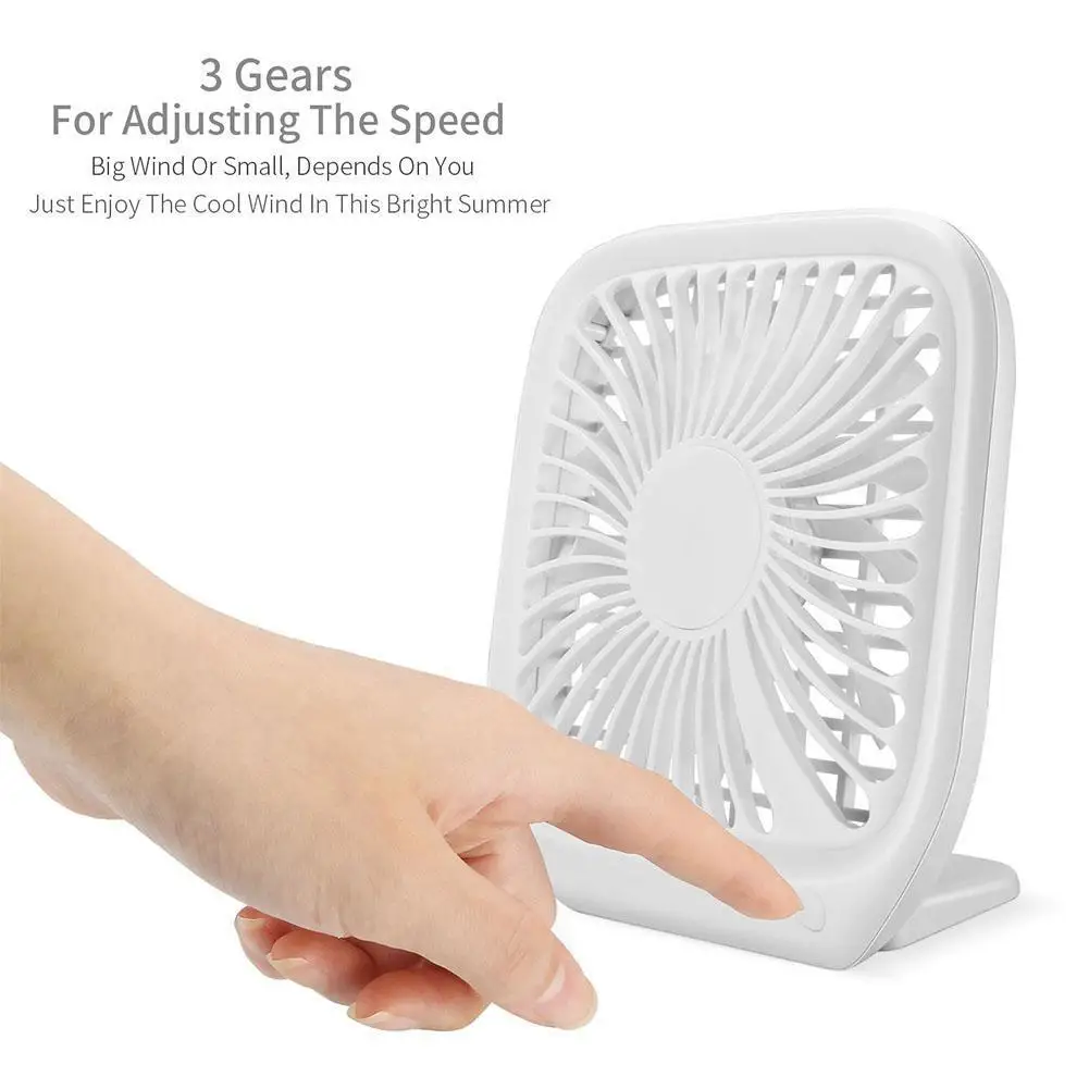 

Portable Mini USB Fan Noiseless Desktop 5V/7V/9V Electric Fan Ultra-thin Three-speed Air Cooler USB Fans Cooling Desk Table