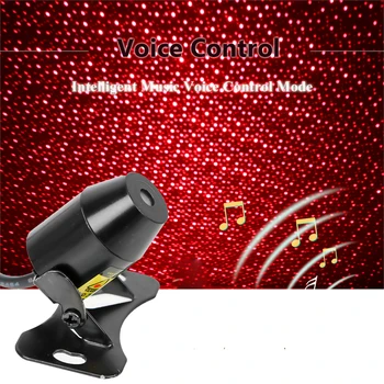

FORAUTO Car Atmosphere Ambient Star Light DJ Colorful Music Sound Lamp Remote Control Spotlight Voice Control LED Light USB Plug