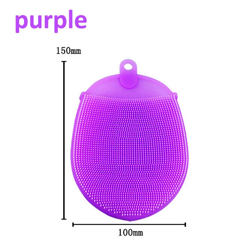1 шт. силиконовый массажный скраб-щетка мягкие отшелушивающие перчатки многофункциональное моющее полотенце для мытья ванной комнаты чистящее средство
