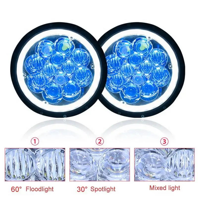 

NEW Style 7inch 6000K Halo Headlights 5D Angel Eyes For Jeep Wrangler Aluminum Alloy PC Mask Car Light