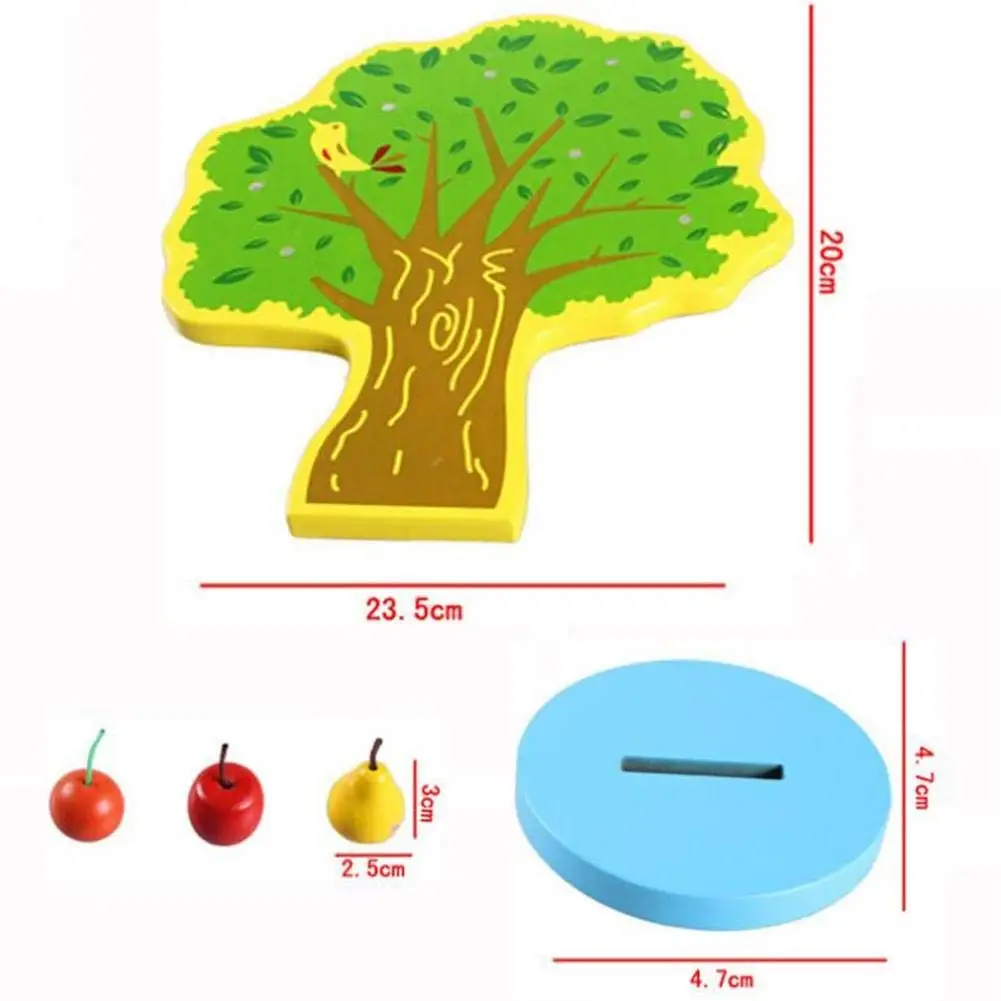 Фруктовое Дерево Игрушка с магнитными грушами для детей лучший подарок сад струны фруктовое дерево
