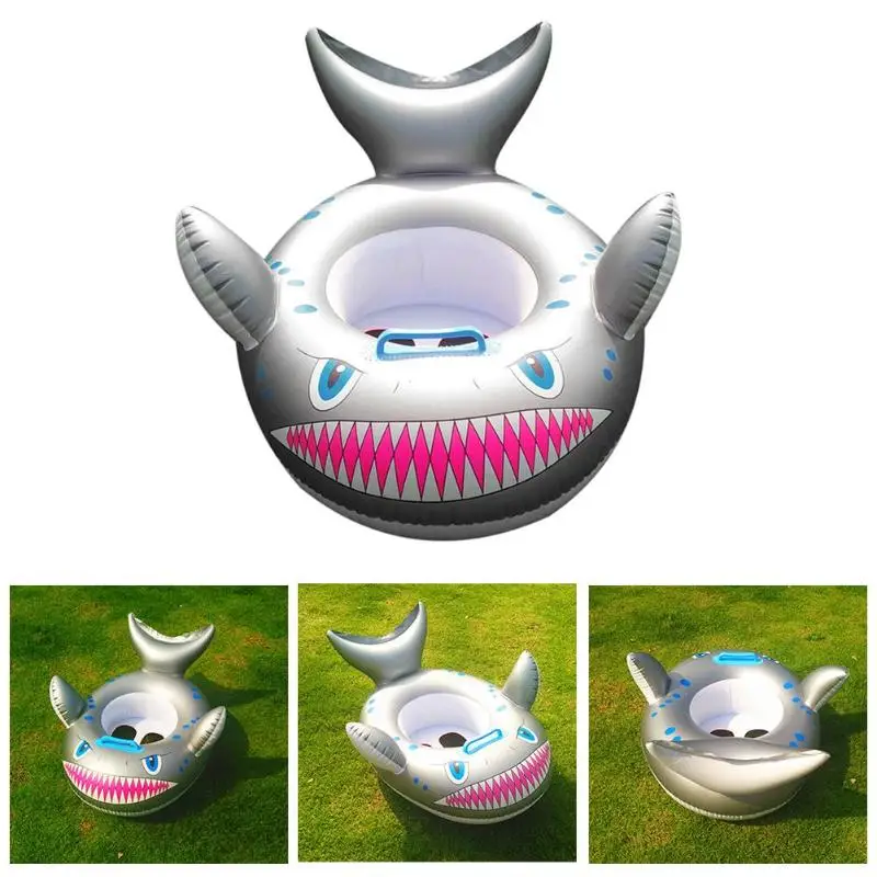 

Inflatable Baby Swimming Summer Float Safety Swimming Rings Cartoon Shark Float Kids Swimming Whale Swim Seat