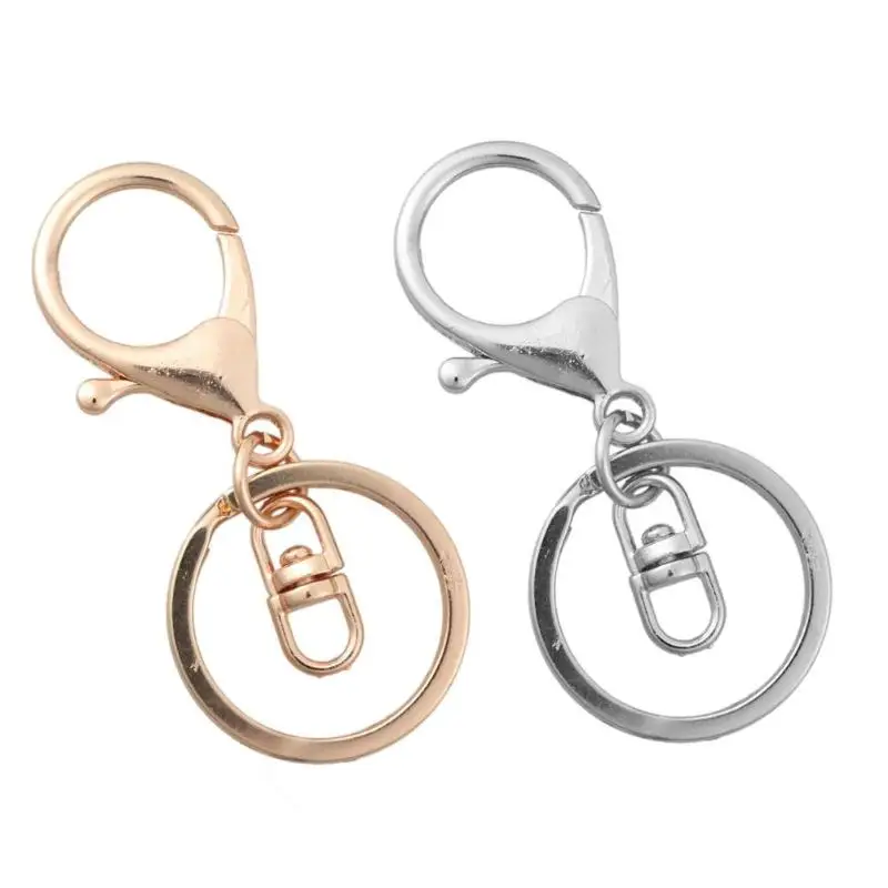 1pcs Metal Keychain Classic DIY Bag Key Jewelry Ring Hooks Pendant