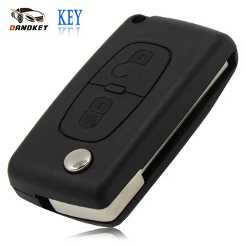 

Dandkey 20PCS/LOT Replacement 2 Button For CITROEN C2 C3 C4 C5 C6 CE0536 Remote Flip Folding Key Shell Case key shell