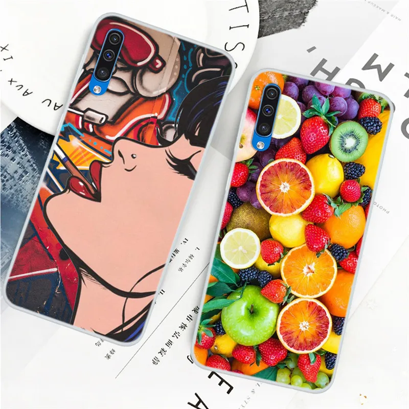 6.4'' Cover For Samsung Galaxy A50 Case Silicone Colorful Paint Funda Soft TPU Phone Case For Samsung A50 Case A 50 A505F Coque 6.4'' Cover For Samsung Galaxy A50 Case Silicone Colorful Paint Funda Soft TPU Phone Case For Samsung A50 Case A 50 A505F Coque