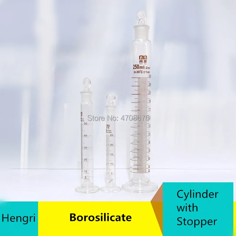 10ml 2pcs/pack Glass graduated cylinder with ground-in stopper Pyrex lab measuring cylinder for chemical experiment Borosilicate