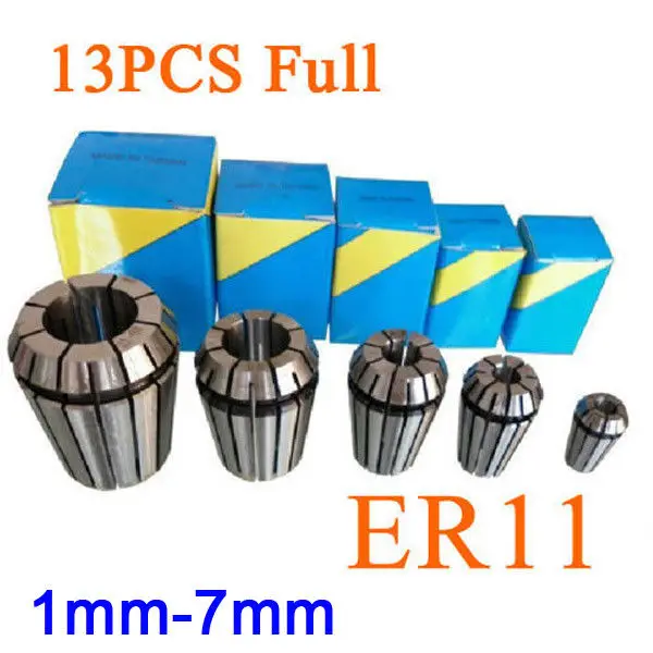

13pcs Full ER11 Spring Collet Set For CNC Workholding Engraving & milling Lathe