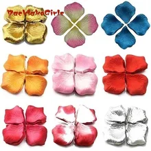 Популярный 1000 шт свадебный разброс конфетти Шелковый Искусственный цветок Роза лепестки