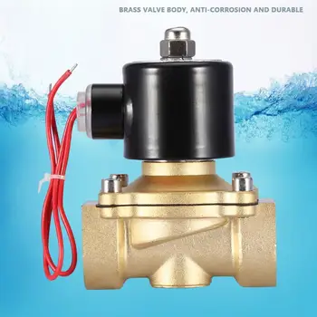 

DN25 1" Two Way Brass Electric Solenoid Valve Normally Closed 220VAC Two Way Solenoid Valve New Arrival