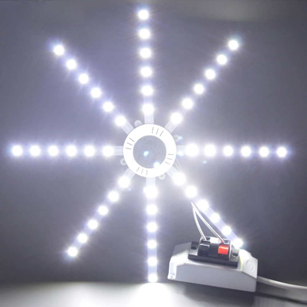 24 Вт AC175 265V 48 LED 1800LM потолочный светильник лампа в форме осьминога теплый белый для