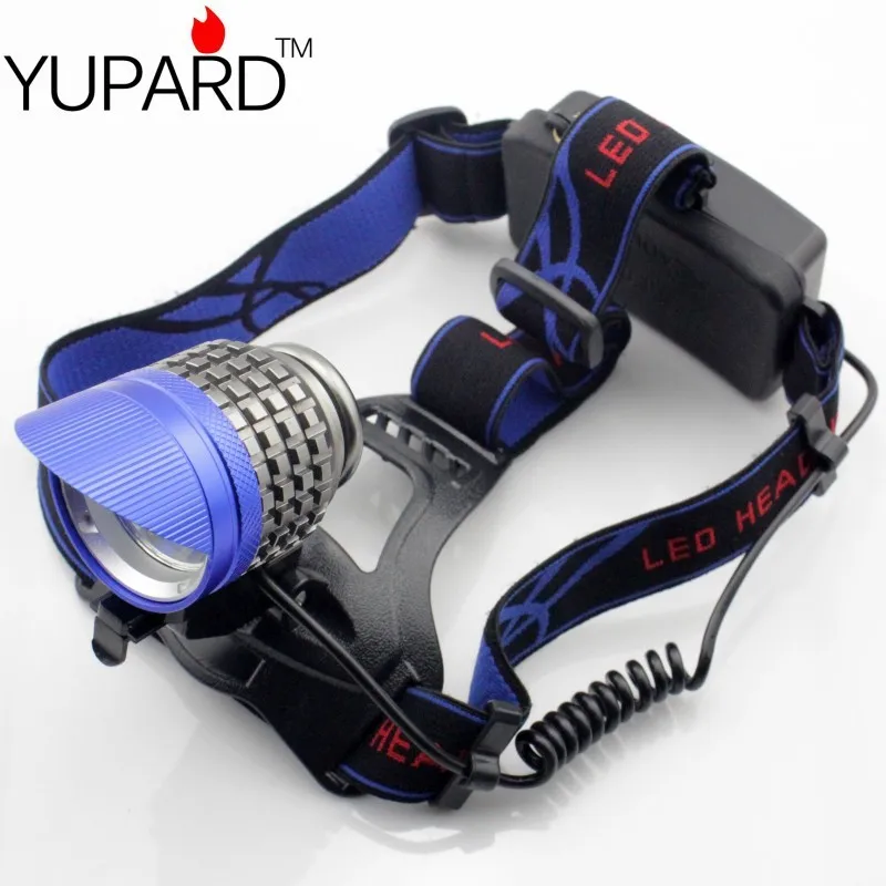 Yupard 3 * XM-L T6 светодиодный головной фонарь повышенной яркости Яркость светодиодный фар велосипед Велосипеды свет для кемпинга с дозаправкой